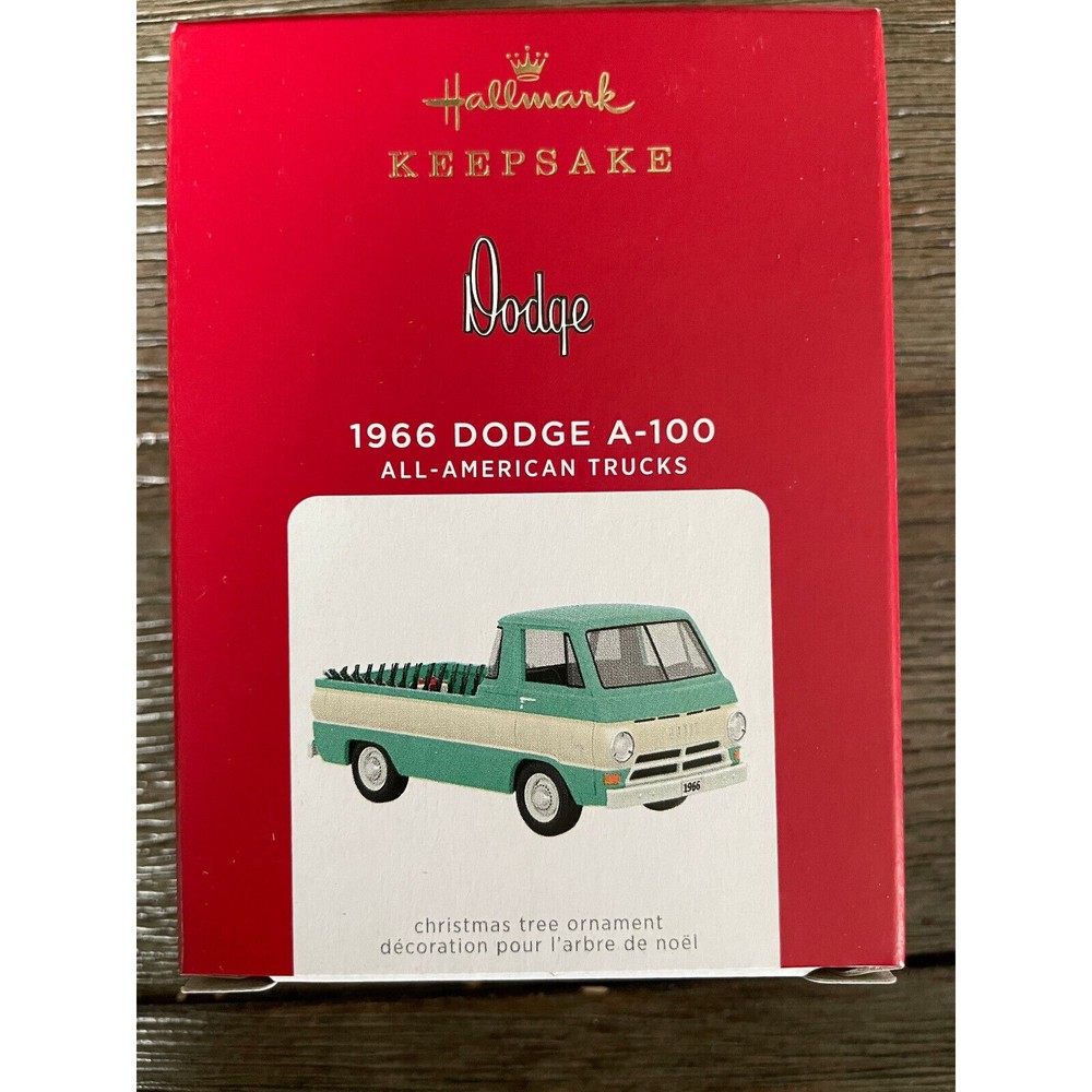 Hallmark Keepsake 1966 Dodge A-1000 All-American Trucks Christmas Tree Ornament